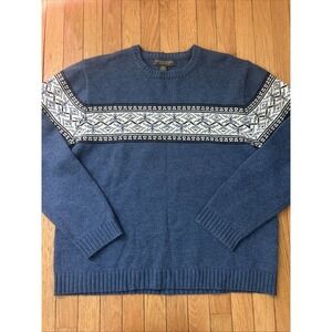 Banana Republic Men's XL Fair Isle Lambswool Nordic Sweater XL
